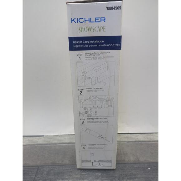 NEW Kichler Showscape 12 Volt LED path light bronze finish glass lens outdoors - Picture 2 of 8